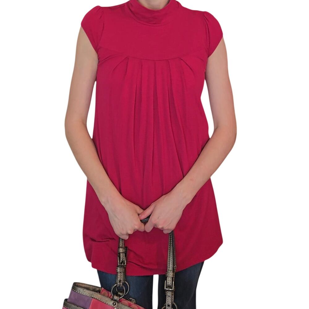 Vintage Y2k No Boundaries Pink Turtleneck Dress Size M